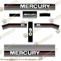 Mercury 1991 - 1992 Outboard Decal Kit (Multiple Sizes Available)