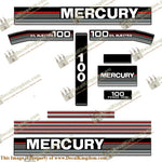Mercury 1992 100HP Outboard Decals