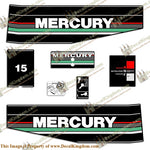 Mercury 1993 15HP Outboard Engine Decals