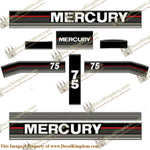 Mercury 1993 75hp Outboard Decals