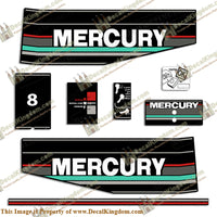 Mercury 1993 8HP Outboard Engine Decals