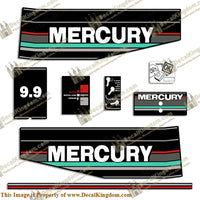 Mercury 1993 9.9HP Outboard Engine Decals