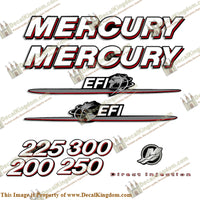 Mercury 200hp-300hp EFI Decal Kit 2007 - 2012
