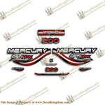 Mercury 200hp Optimax Decals - 1999 (Red)