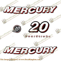 Mercury 20hp FourStroke Decal Kit - 2006 +