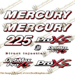 Mercury 225 Optimax ProXS Decal Kit