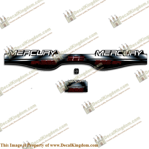 Mercury 225hp EFI BlackMax Decals - 97'-98'