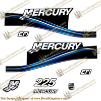 Mercury 225hp EFI Decal Kit - 2005 Style (Blue)