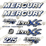 Mercury 225hp ProXS Decal Kit - Blue