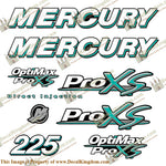 Mercury 225hp ProXS Decal Kit - Teal