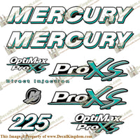 Mercury 225hp ProXS Decal Kit - Teal