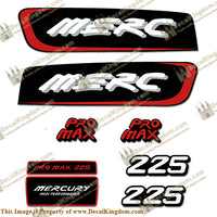Mercury 225hp Pro Max Decal Kit - Red