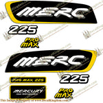 Mercury 225hp Pro Max Decal Kit - Yellow