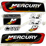 Mercury 2.4 Liter Carb Racing Decal Kit