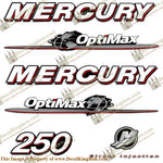 Mercury 250hp Optimax Decal Kit 2007 - 2012