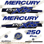 Mercury 250hp ProXS 2013+ Style Decals - Blue