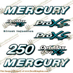 Mercury 250hp ProXS Decal Kit - Teal