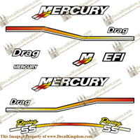 Mercury 2.5L - 3.0L Drag Racing Decal Kit