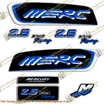 Mercury 2.5 Liter EFI Racing Decal Kit - Custom Blue