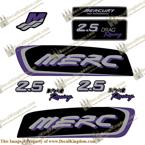 Custom Mercury Yellow Decal Kit – All Horsepower Options – Discontinued Decals