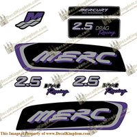 Mercury 2.5 Liter EFI Racing Decal Kit - Custom Purple/Silver