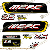 Mercury 2.5 Liter EFI Racing Decal Kit - Custom Red/Yellow