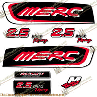 Mercury 2.5 Liter EFI Racing Decal Kit - Custom Red