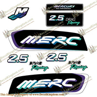 Mercury 2.5 Liter EFI Racing Decal Kit - Custom Teal/Blue/Purple