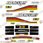 Mercury 260hp Racing 2.5L SS Decal Kit