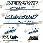 Mercury 300XS 3.2 Stroker Decal Kit - Custom Blue