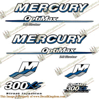 Mercury 300XS 3.2 Stroker Decal Kit - Custom Blue