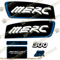 Mercury 300hp Pro Max Decal Kit (Blue)