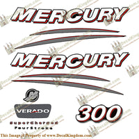 Mercury 300hp Verado Decal Kit - Curved