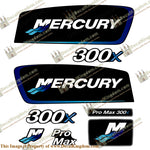 Mercury 300x ProMax Decals - Blue Tones