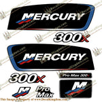 Mercury 300x ProMax Decals - Red/White/Blue