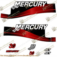 Mercury 30hp Jet Drive Decal Kit 1999-2004 (Red)