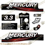 Mercury 3.3hp Decals - 2005 +