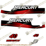 Mercury 40hp Electric Start Decal Kit 1999-2006 (Red)
