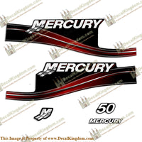 Mercury 50hp 2 Stroke Decal Kit 2005 - 2009