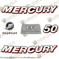 Mercury 50hp 4-Stroke EFI Decal Kit - 2006