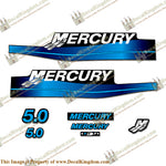 Mercury 5.0hp Decal Kit (Blue)