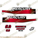 Mercury 5.0hp Decal Kit (Red)