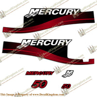 Mercury 50hp Electric Start Decal Kit 1999-2006 (Red)