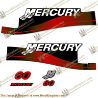 Mercury 60hp Decal Kit (Red)