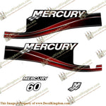 Mercury 60hp 2 Stroke Decal Kit 2005 - 2009 with Oil Window