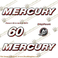 Mercury 60hp 4-Stroke EFI Bigfoot (Straight) Decal Kit