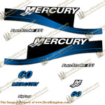 Mercury 60hp FourStroke EFI Decals (Blue) 1999 - 2004