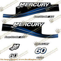 Mercury 60hp Four Stroke EFI Bigfoot Decals (Blue) - 2005