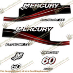 Mercury 60hp Four Stroke EFI Bigfoot Decals (Red) - 2005