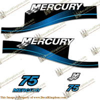 Mercury 75hp Two Stroke Decal Kit (Blue)